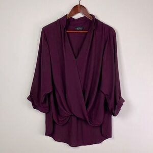 Cotton On Deep Burgundy Blouse